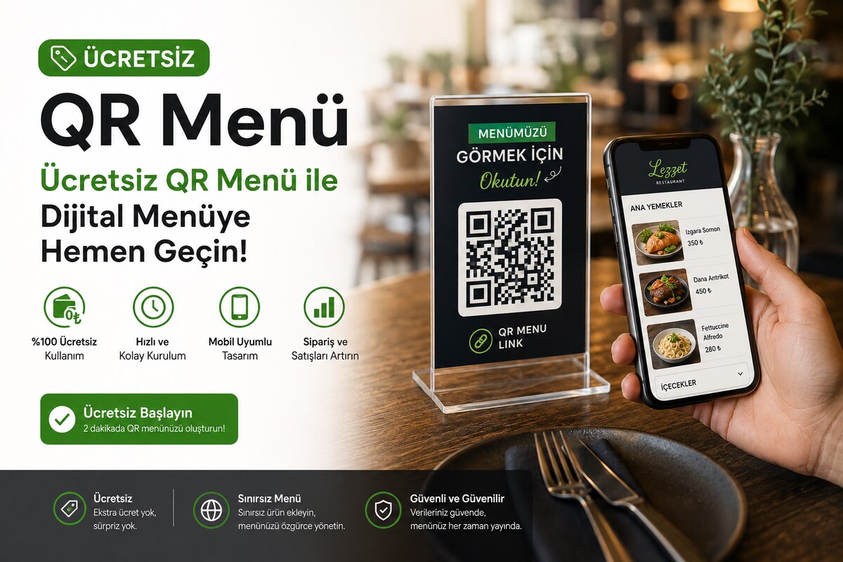 Ücretsiz QR Menü: Hangi Özellikler Bedava, Nereden Başlamalı?